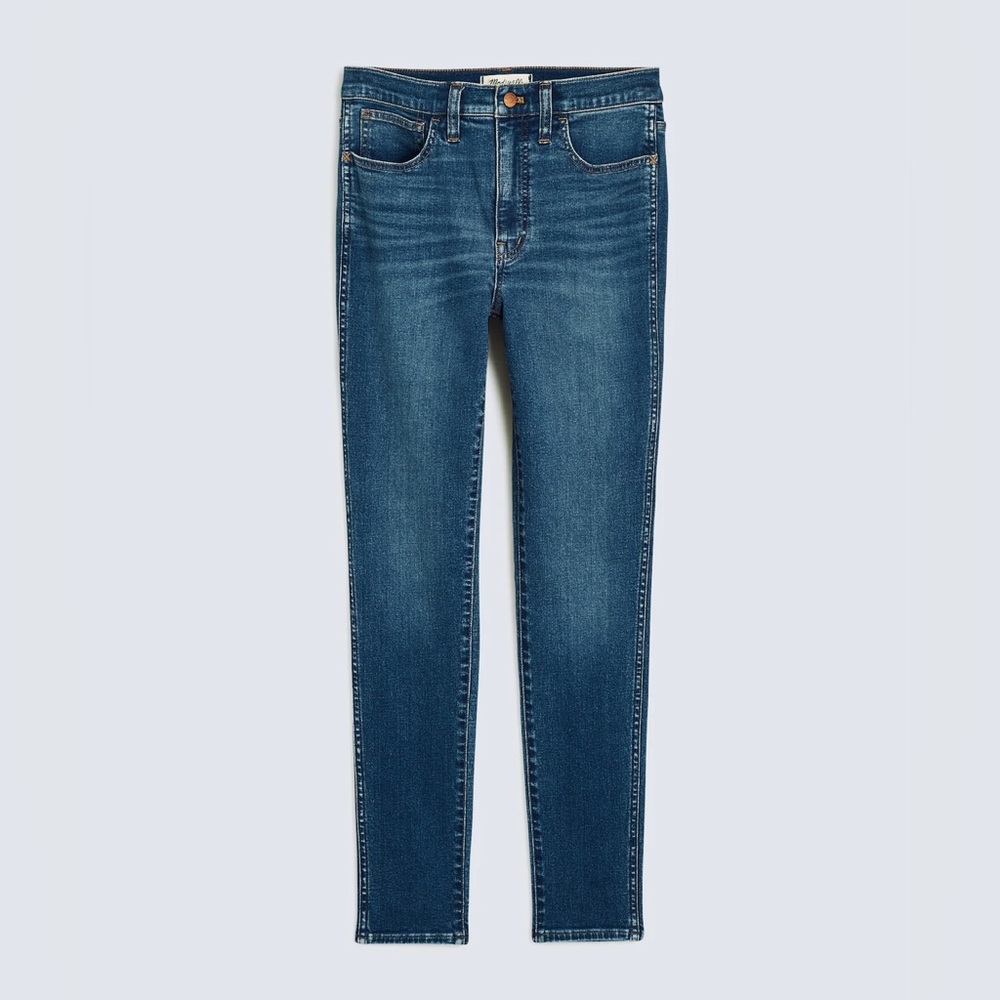 EUC Madewell 9” Midrise Skinny Jeans, medium blue wash, 24” waist, XS 👖
